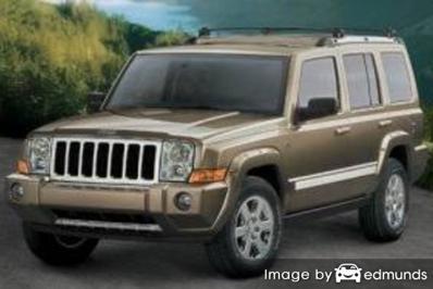 Insurance rates Jeep Commander in Minneapolis